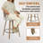 Mid-Century Modern Swivel Counter Stool With Bentwood Frame-1248066060