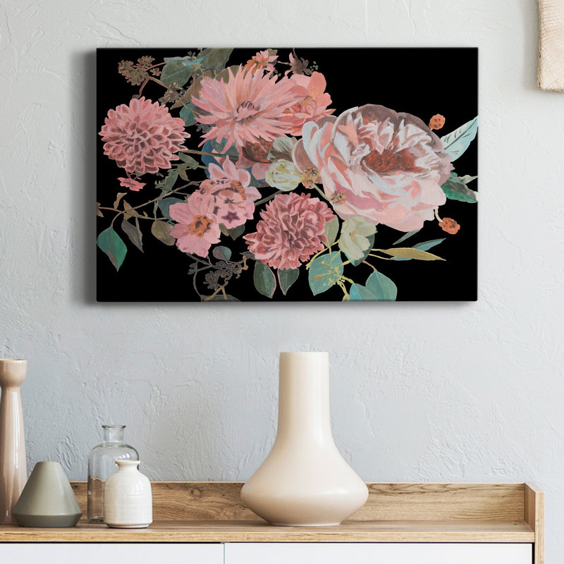 «Night Blooming Flowers I», reproduction sur toile tendue, H 48 po x l 32 po x P 1 po