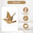 Five-Piece Resin 3D Floating Bird Wall Decor Set, Flying Birds Wall Art-1936681085