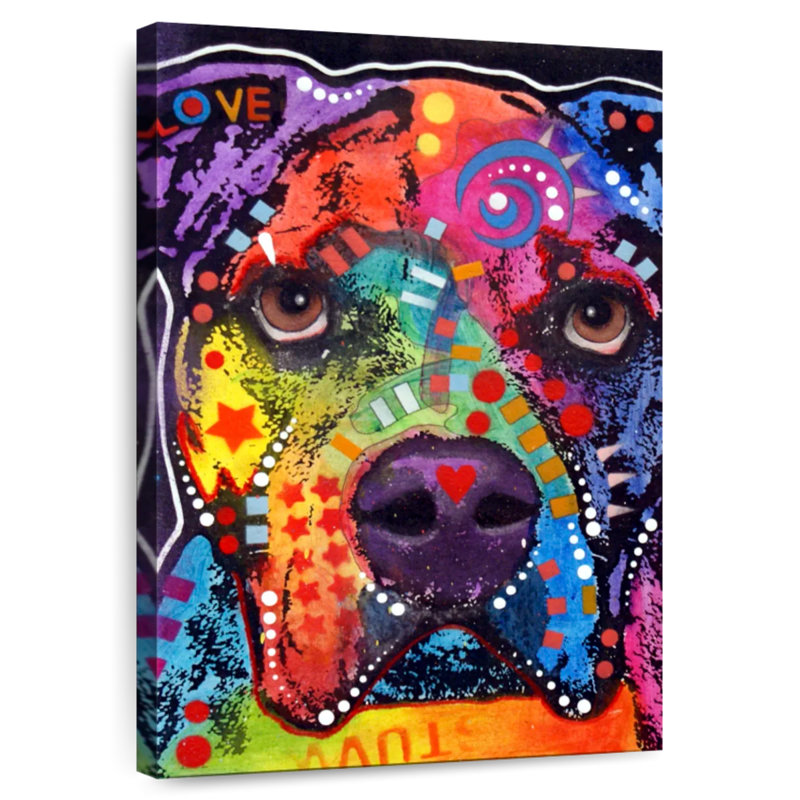 Brampt Love American Bulldog, 30" H x 20" W