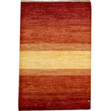 Hand Woven Wool Striped Area Rug
