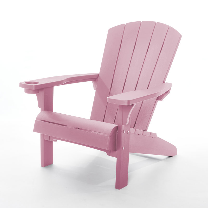 Keter Alpine Adirondack Chair, Pink, 1