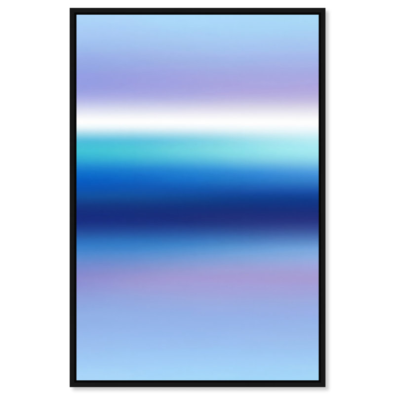 Moonlit Gradient Canvas Abstract Print by Oliver Gal, Black Frame, 10 x 15, 16"H x 11"W, Black Floater Frame