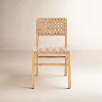 Jeremiah Woven Leather Dining Chair