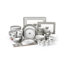  56 Piece Porcelain China Dinnerware Set - Service for 6