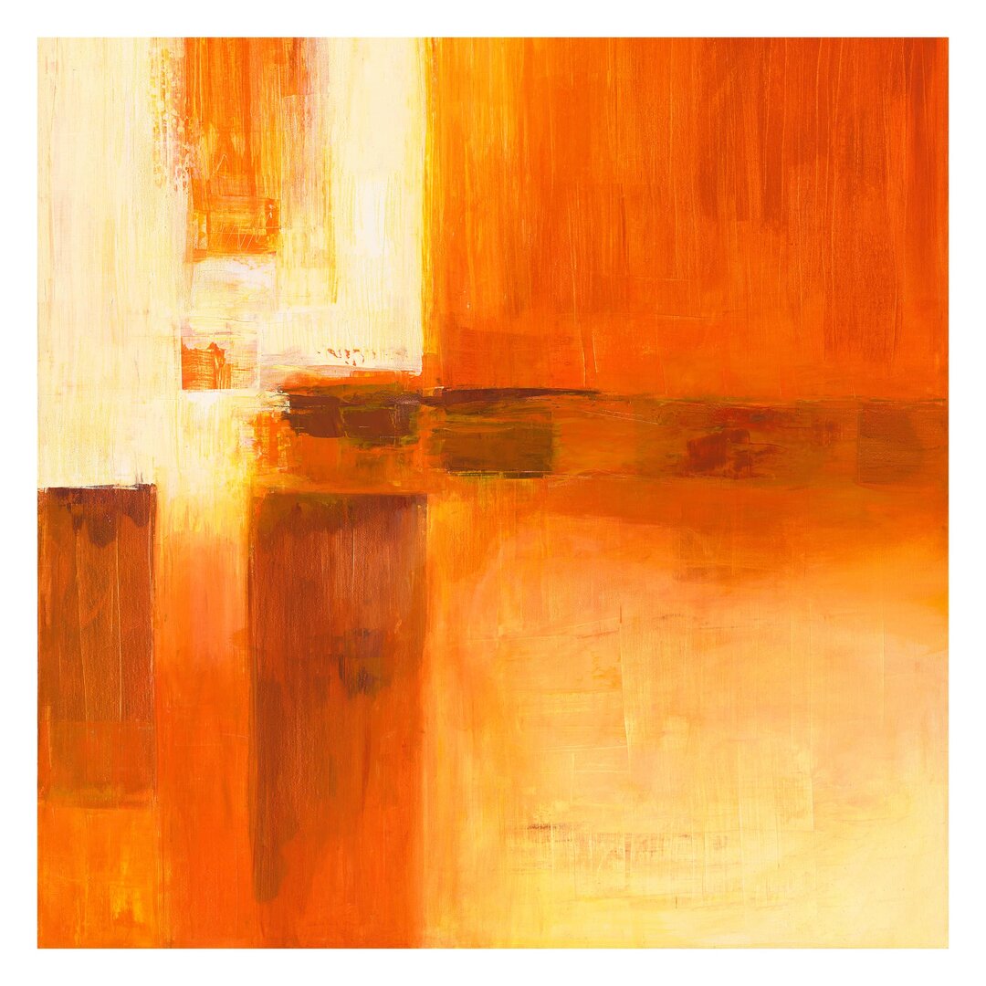 Strukturierte Fototapete Composition in Orange and Brown 2,88 m x 288 cm