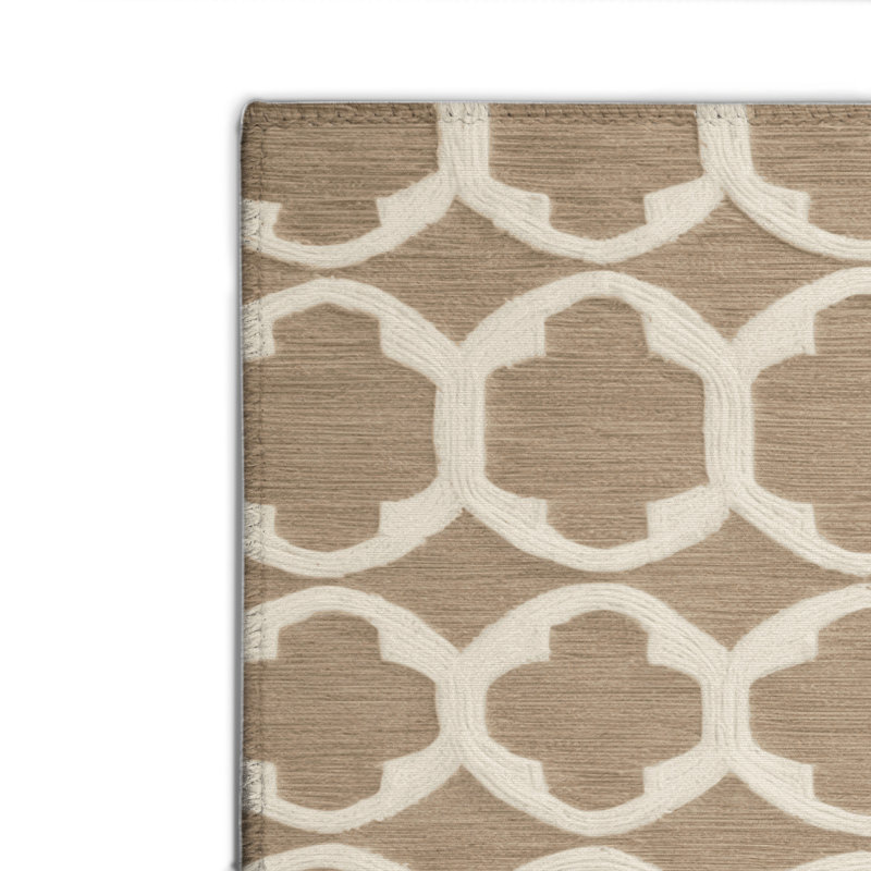 Tapis gris intérieur et extérieur Trellis, Rectangulaire 2 pi x 3 pi