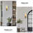 18''H Dimmable White Travertine LED Outdoor Wall Light