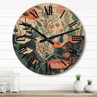 Horloge murale en bois massif Strock