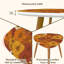 Ensemble de 2 tables basses gigognes Triangle
