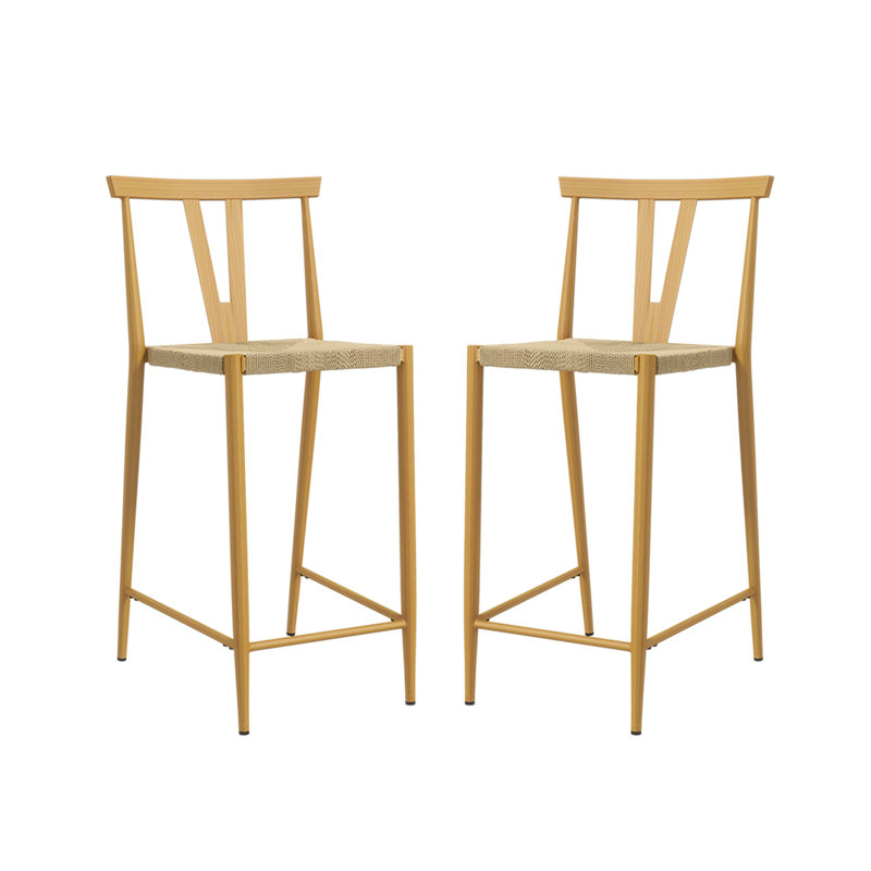 Tabouret de bar avec repose-pieds Joe-Alan