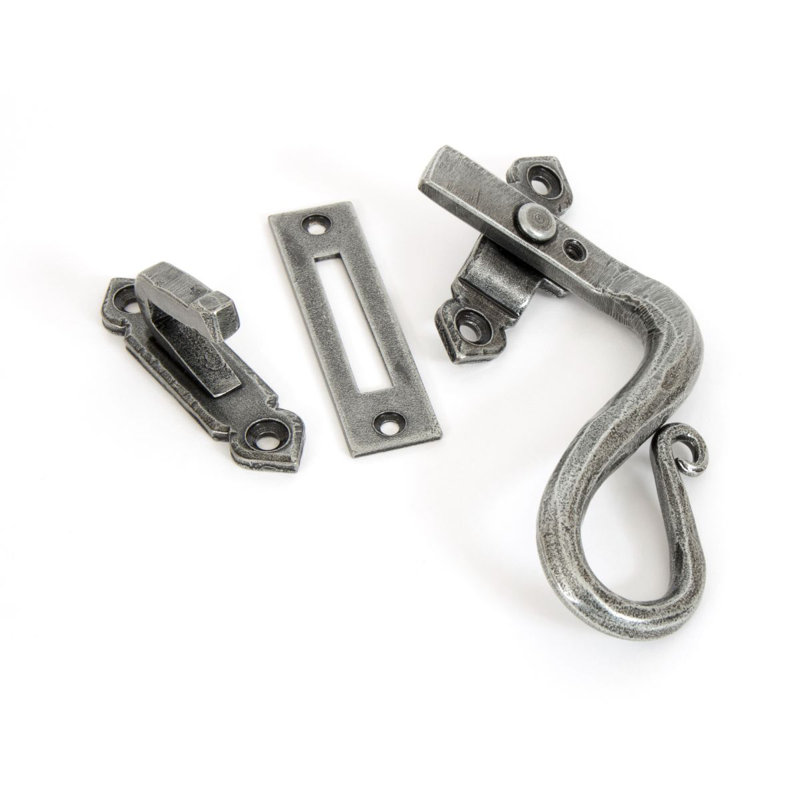 Shepherd's Crook Fastener Lock, Pewter