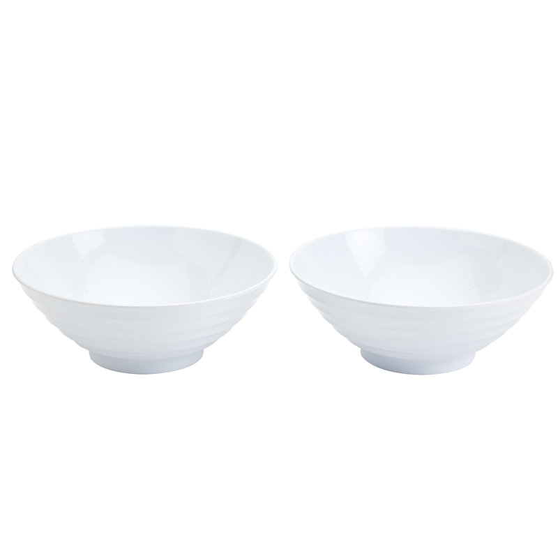 Ensemble de bols gigognes en mélamine 2 pièces INFUSE, Blanc