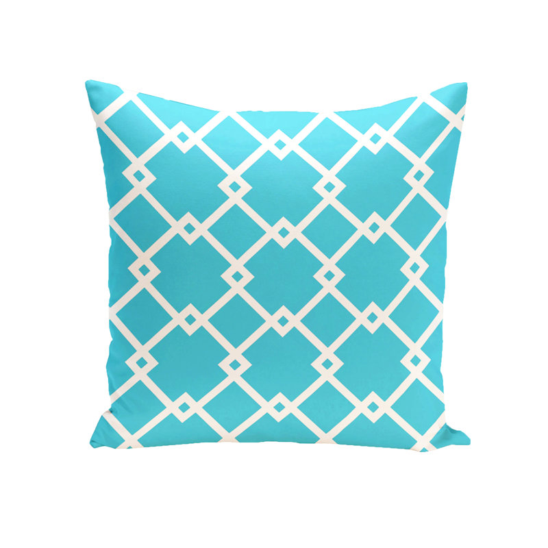  Housse de coussin carré et insert, H 26 po x l 26 po, Turquoise