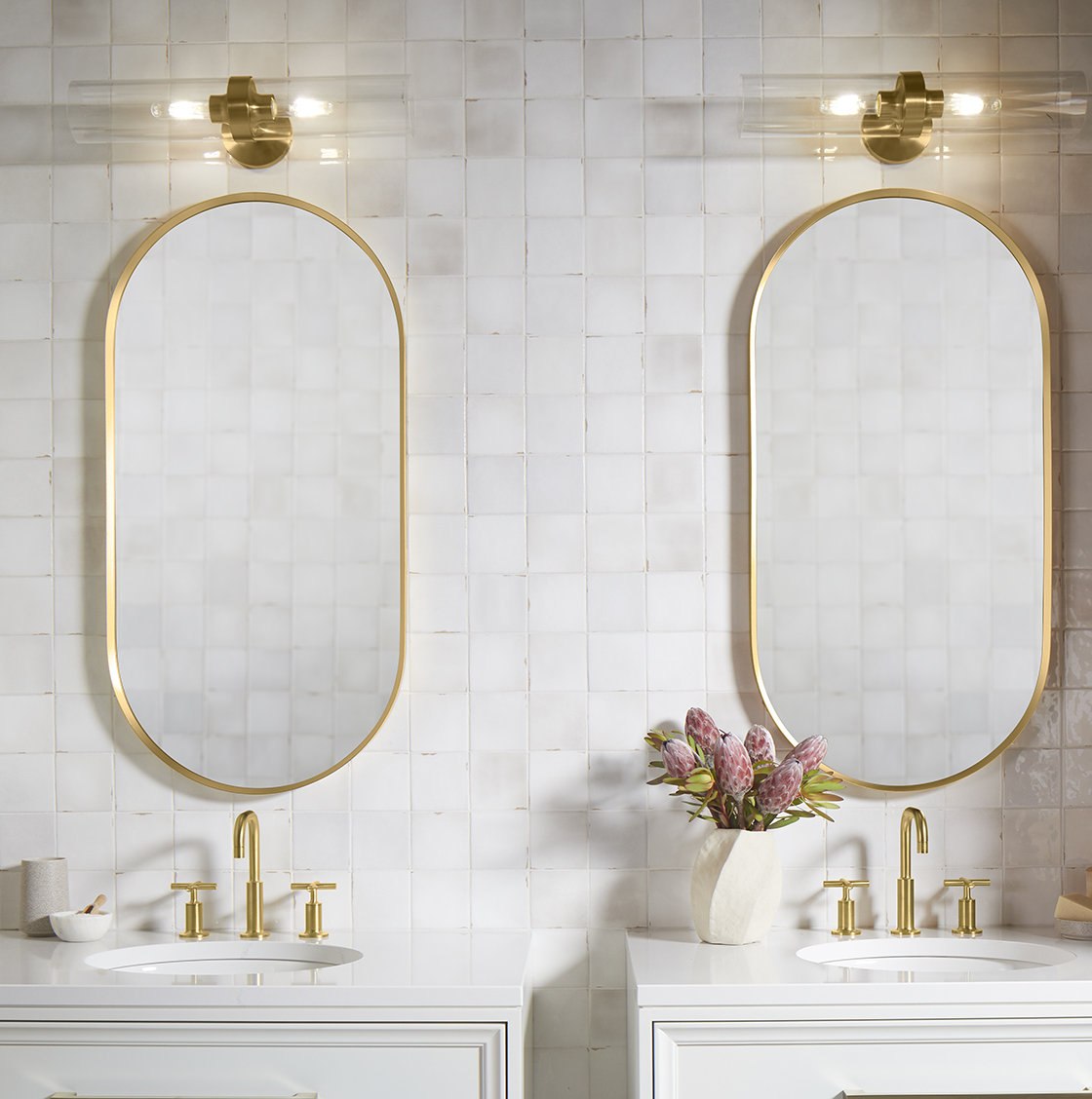 Kohler Purist 2-Light Wallchiere, Brushed Moderne Brass, 21.875" H x 4.75" W x 6.875" D