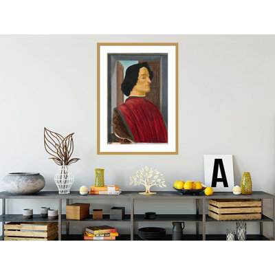 «Giuliano de 'Medici» par Sandro Botticelli, impression giclée encadrée