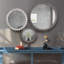 Miroir décoratif en bois 34 po x 34 po