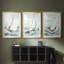 NAUTICAL Series Liv - Impression encadrée sur mesure de qualité supérieure mate - 3 pièces-328749195-328749194