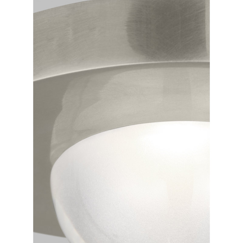 Ebell 1 - Light LED Flush Mount, Antique Nickel
