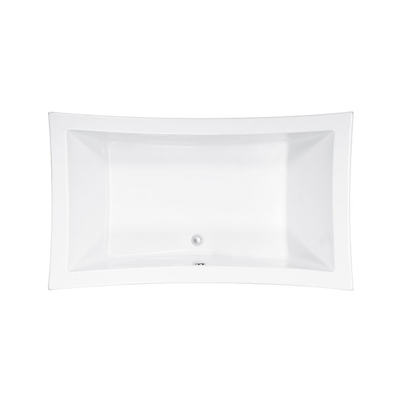 Andrea® 26 54" Air Bathtub - Matte, Drop In