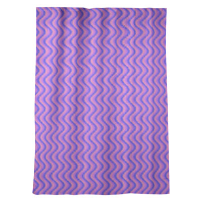 Panneau de rideau simple avec passe-tringle en chevron ondulé