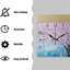 Decorative Wall Clock 10 Inch Silent Square Clocks For Home Living Room Kitchen,Llama Painting Tree Image