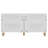 Modern White Console Table with Wooden Legs, 59.1 x 28.7 x 14.2 inches | 100% Melamine Coated Particle Board, Thickness: 0.7 inches | Wall-Mountable Design, Multiple Shelves for Stylish Storage & Scandinavian Elegance
