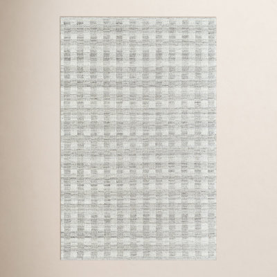 Lavande Hand-Woven Plaid Area Rug