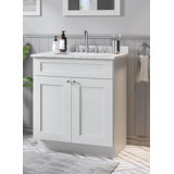 Chrisna 25'' Single Bathroom Vanity with Quartz Top
