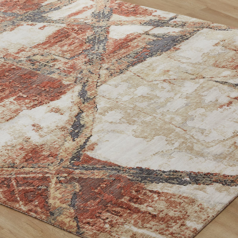 Bergren Wool Abstract Area Rug, Runner 2'6" x 10'