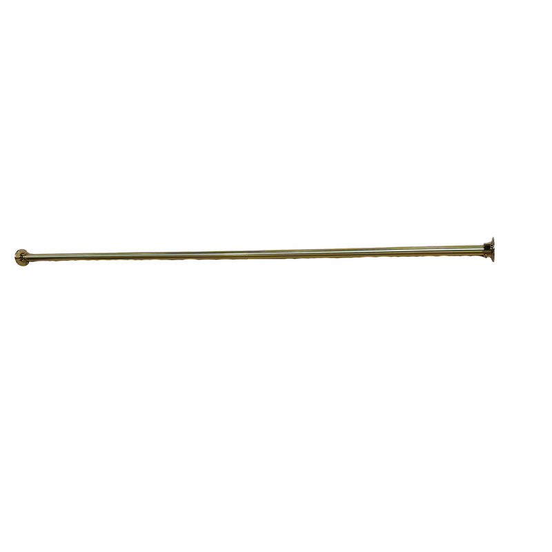 96'' Straight Shower Curtain Rod, Polished Brass