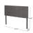 Waffle Stitch Headboard For King Bed - Fabric In With Contemporary Design-1001625139