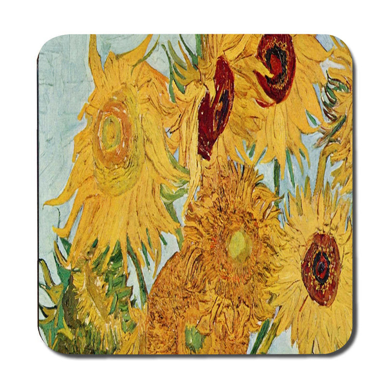 Sunflowers Placemat And Coaster Set Featuring Van Gogh Artwork