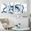 «Octopus In The Blues», ensemble de 4 reproductions sur toiles tendues-1589485449