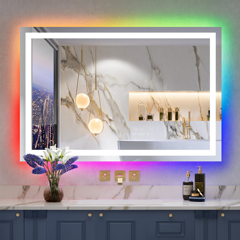 Miroir de salle de bain Lunara, 36" x 48", Rectangulaire
