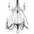Romilly 12 - Light Steel Dimmable Chandelier