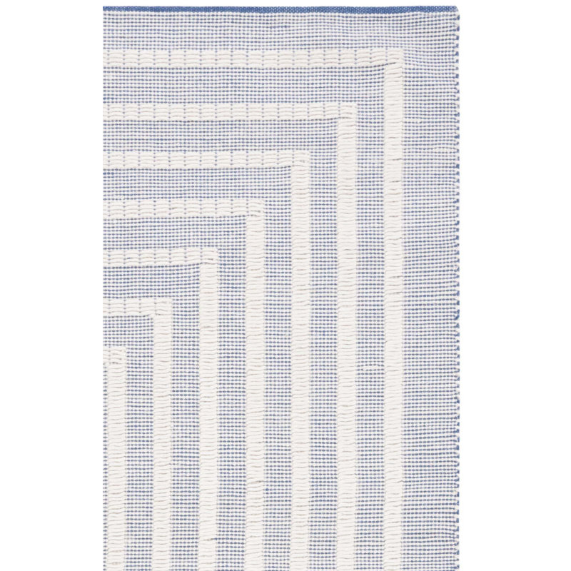 Natura Hand-Woven Striped Wool and Cotton Rug, Square 6'
