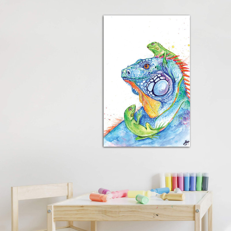 Décoration murale pour enfants Here Be Dragons, Toile tendue, H 40 po x l 26 po x P 1,5 po
