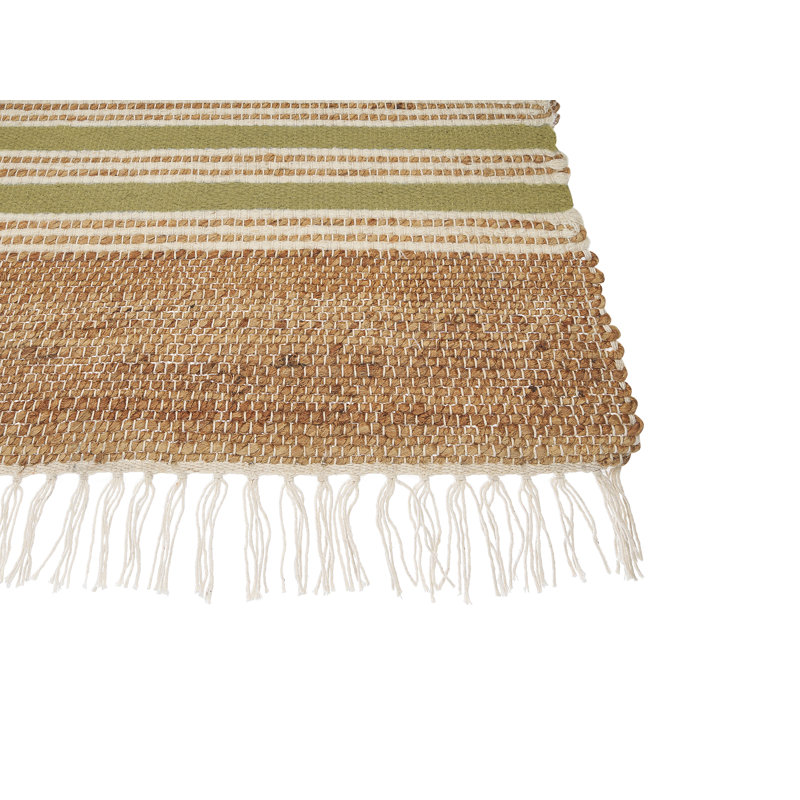 Carlock Striped Hand Woven Area Rug, Rectangle 160cm x 230cm