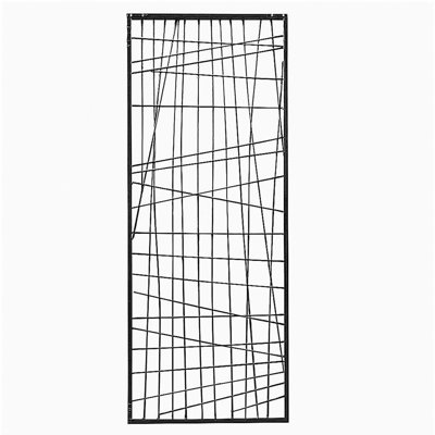 Distressed Black Metal Wall Decor