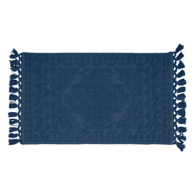 French Connection Feikert 100% Cotton Solid Bath Rug