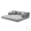 Canapé-lit convertible, matelas pliant en velours côtelé avec cadre de forme fixe pour le salon et la chambre à coucher-129594624