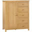 Bankey 1 Door Solid Wood Wardrobe