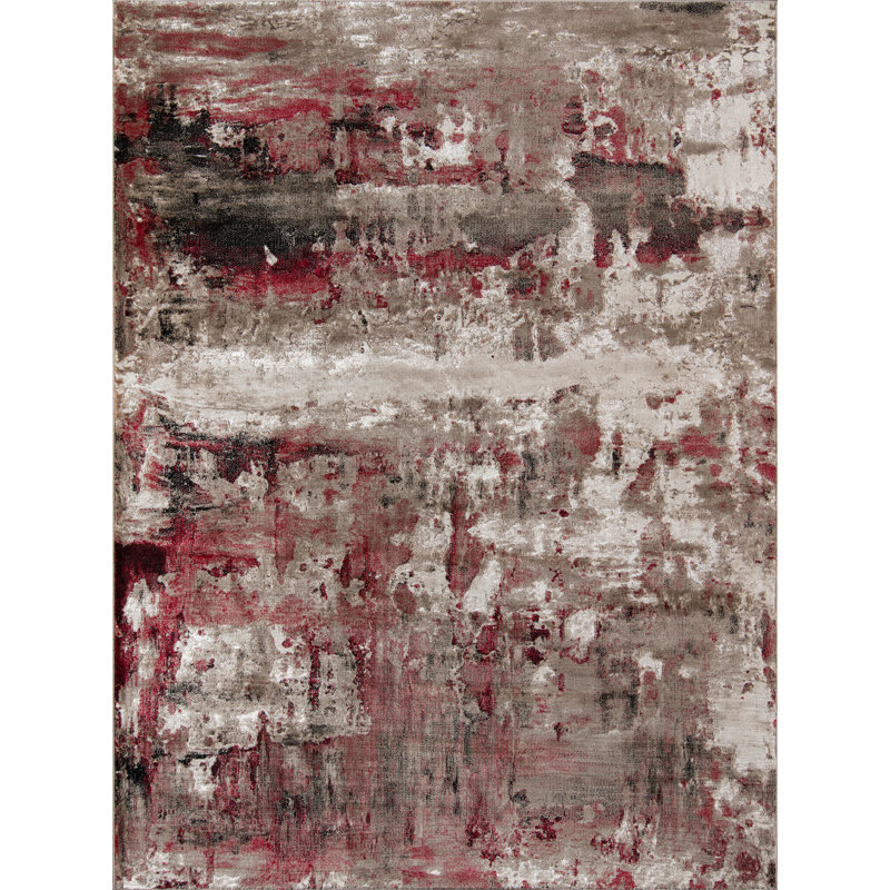 Floreat Abstract Indoor Rug, Rectangle 3'3" x 5'