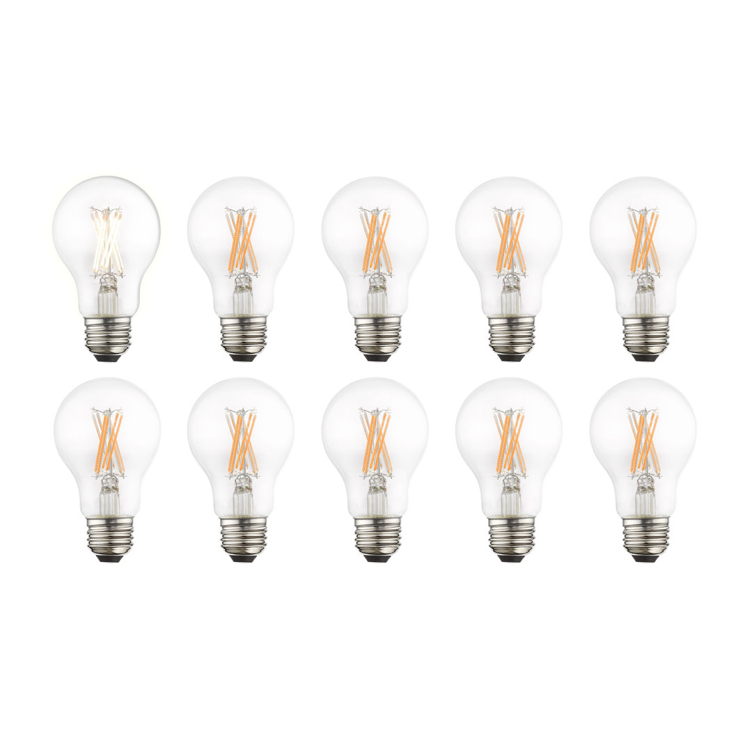 Mcswain 60 Watt Equivalent A19 E26/Medium (Standard) 2700K LED Bulb (Set of 10) Symple Stuff