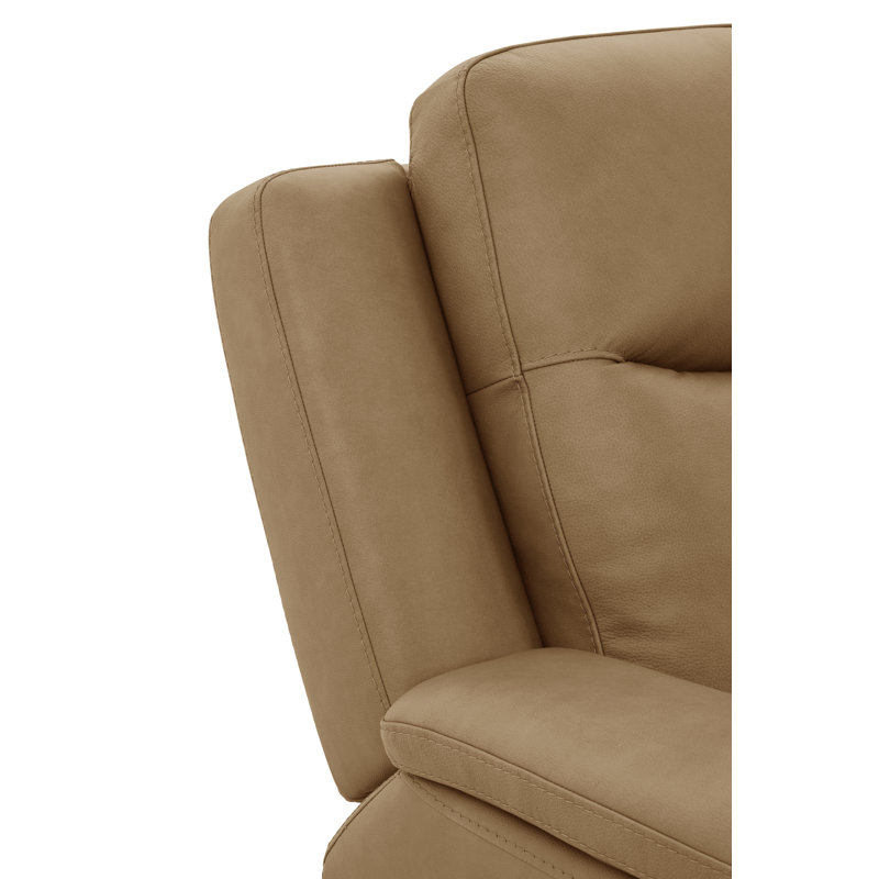 Canapé modulaire Alexander en cuir noyer cendré