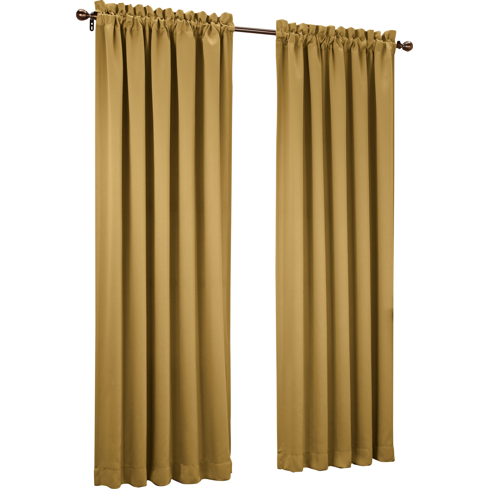 Wayfair Basics® Thermal Room Darkening Rod Pocket Curtain Panel, Vintage Blue, 54" W x 120" L