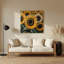 Art mural en métal Botanical Sunflowers-2102079183