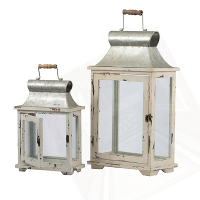 Lanterne de bougie en bois décorative, porte-lanterne ouragan