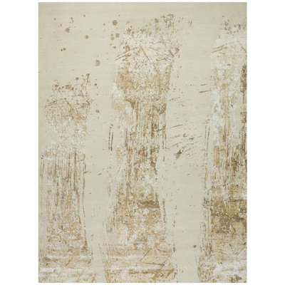 Hand Woven Wool Abstract Area Rug